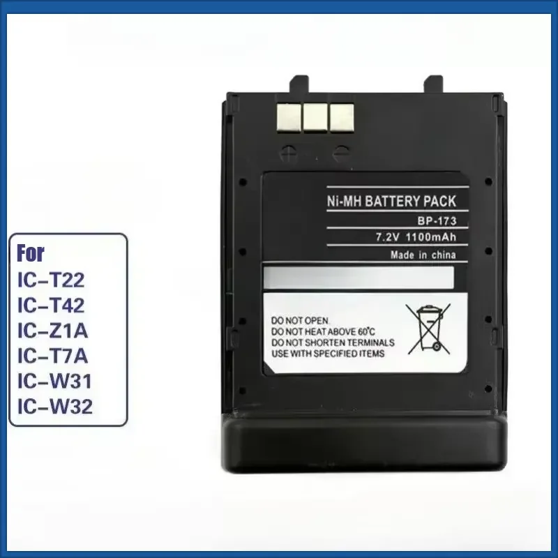 NEW BP-173/BP-180 High Quality Battery for Icom IC-T22 IC-T42 IC-Z1A IC-T7A IC-W31 IC-W32 Walkie-talkie Battery