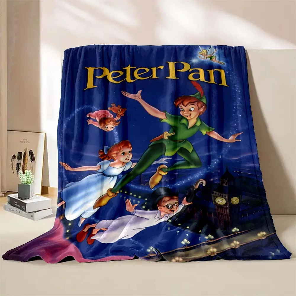 Peter Pan battaniye sıcak yumuşak kabarık atmak Disney Anime çocuk yetişkin yorgan çekyat mola battaniye seyahat levha kızlar doğum günü hediyesi