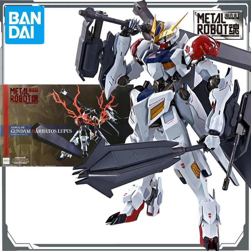 

Bandai оригинальные мобильные Gundam METAL ROBOT ASW-G-08 GUNDAM BARBATOS LUPUS аниме фигурки игрушки для мальчиков подарочная модель украшения