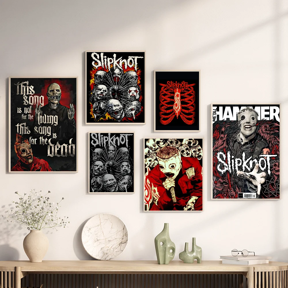 Classic Heavy Metal Rock S-Slipknot Good Quality Prints And Posters Vintage Room Bar Cafe Decor Home Decor