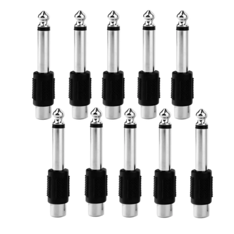 4/8PCS Musical Sound 6.35 mm Mono Jack Male 1/4