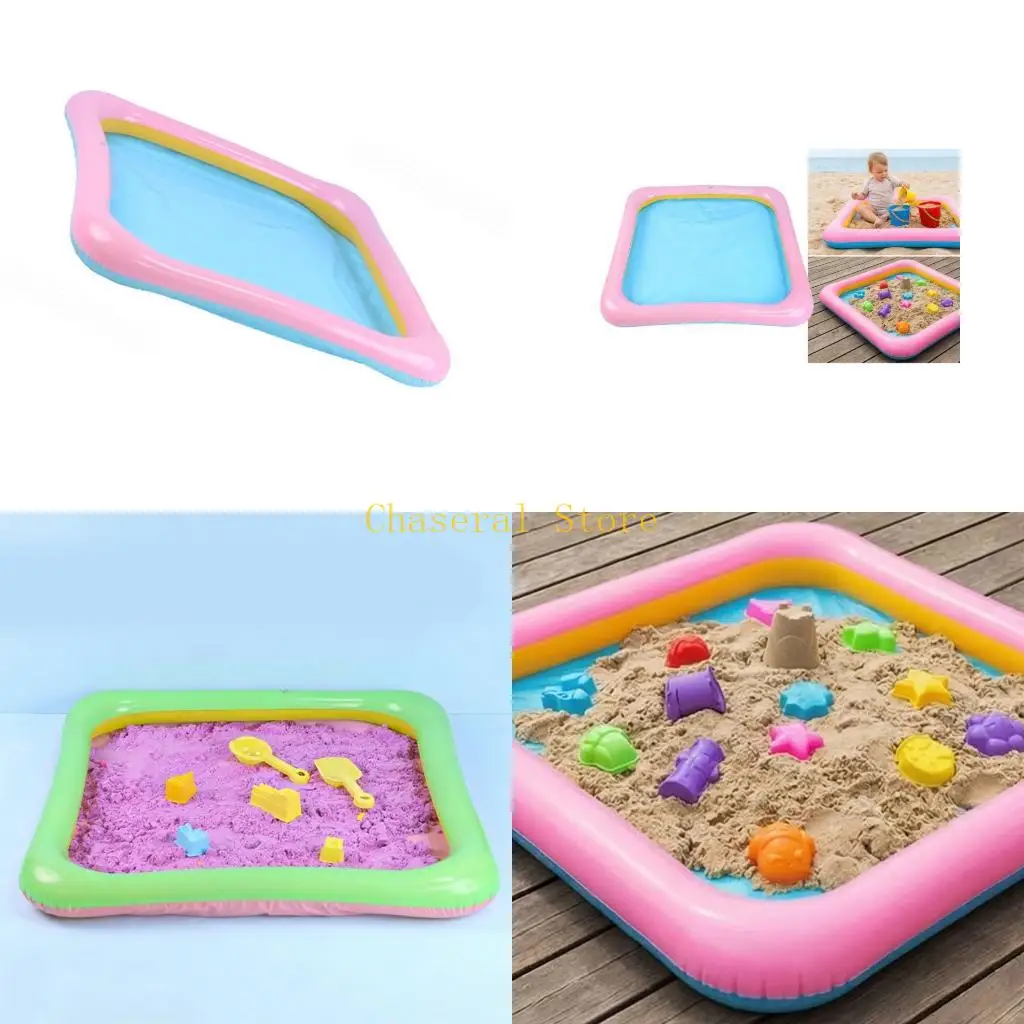 E7CE Portable Kids Sand Box Toy Easy To Clean And Durable For Home Backyard Or Beach Adventures