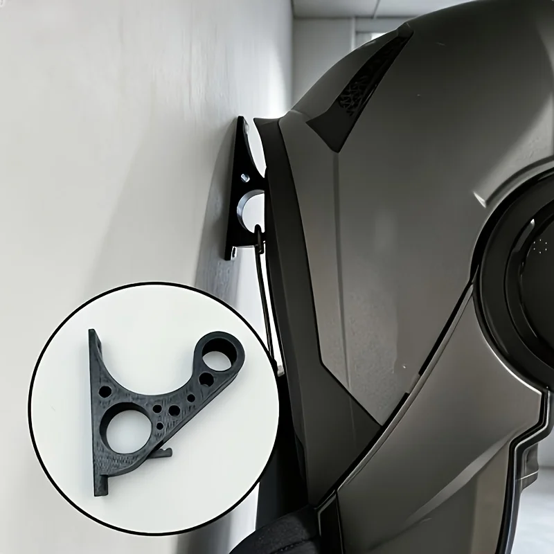 5/2 Piece Set of Motorcycle Helmet Holders, Motorcycle Helmet Wall Mounts, Can Easily Accommodate Full-Face Helmets, Scratch-Resistant, Rust-Proof, Corrosion-Resistant, Not Easy to Leave Fingerprints, Easy to Install,