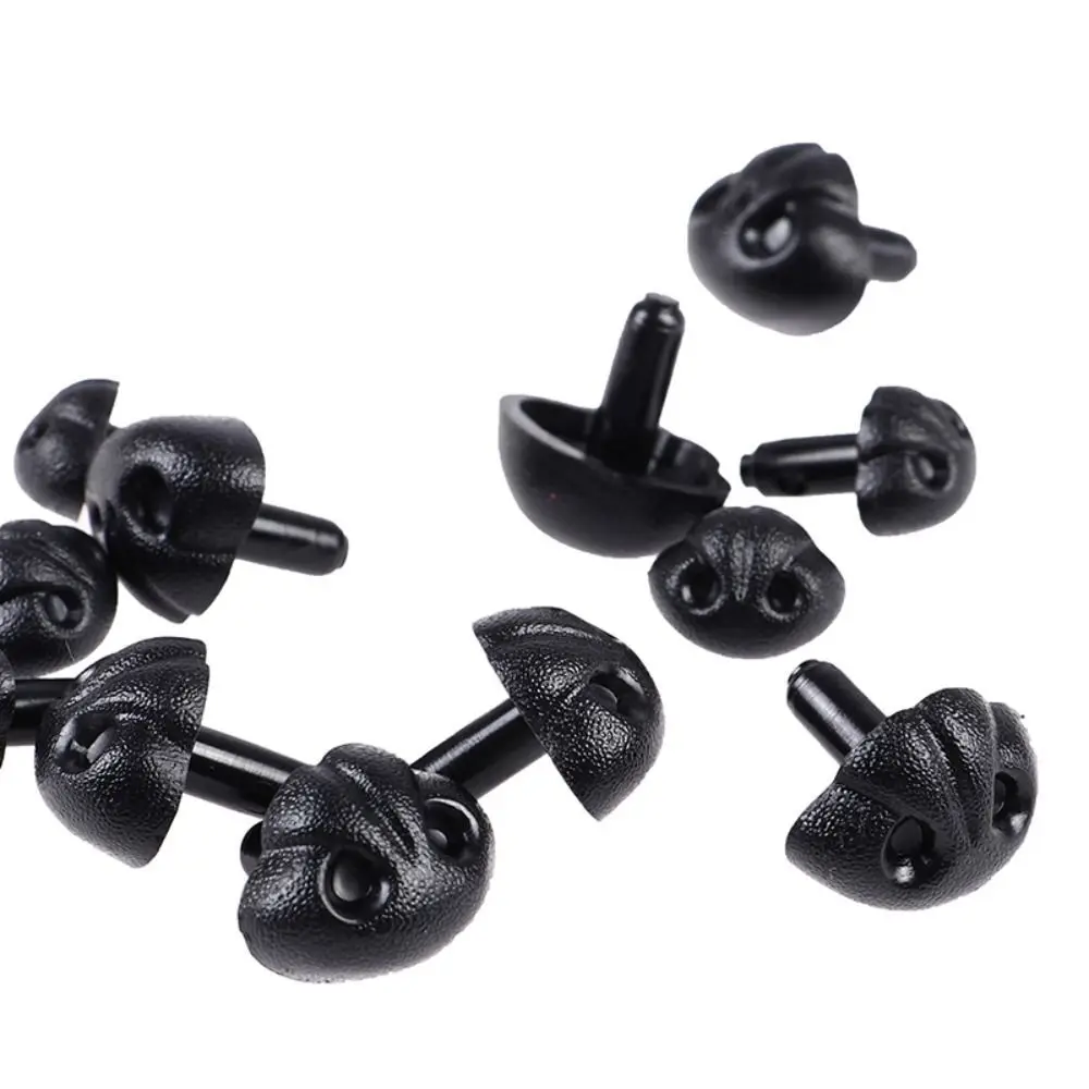 Nasi per cani in plastica nasi per cani per artigianato accessori fai da te Plug-in bambola animale naso nero 15mm/18mm/21mm nasi accessori fai da te