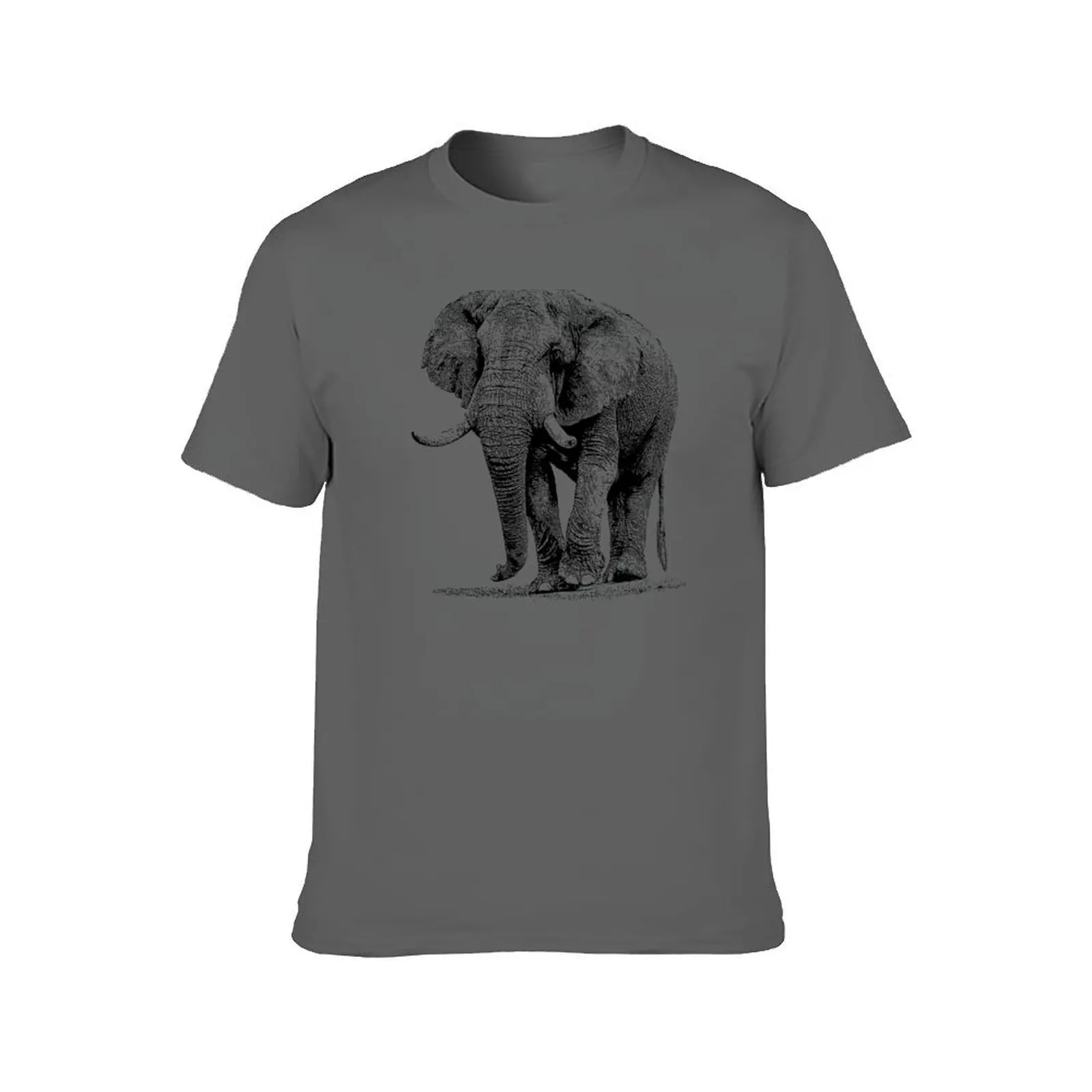 Elephant Bull Taking a Walk African Wildlife T-Shirt boys whites Clothing men workout shirt