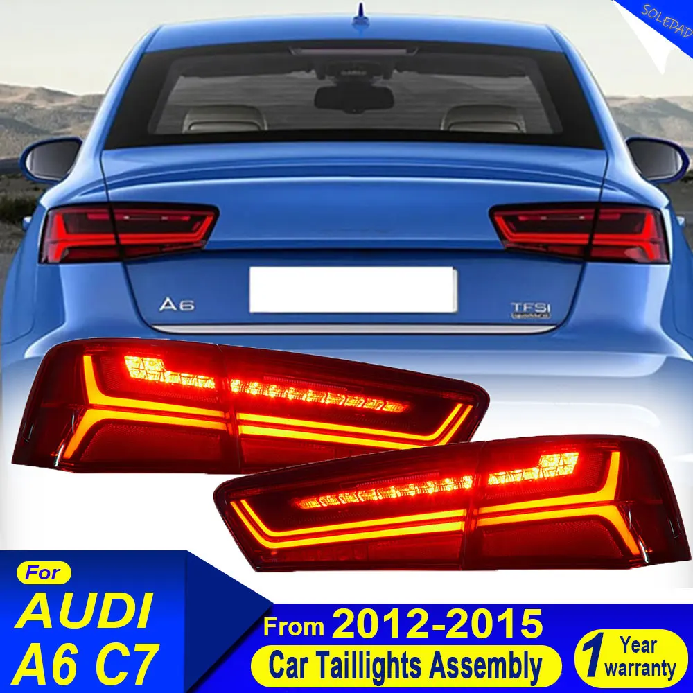 Car Taillight Lights for audi A6 2012-2015 A6L S6 C7 LED Taillight Assembly Upgrade High Configure Blink Signal Lamp Accessories