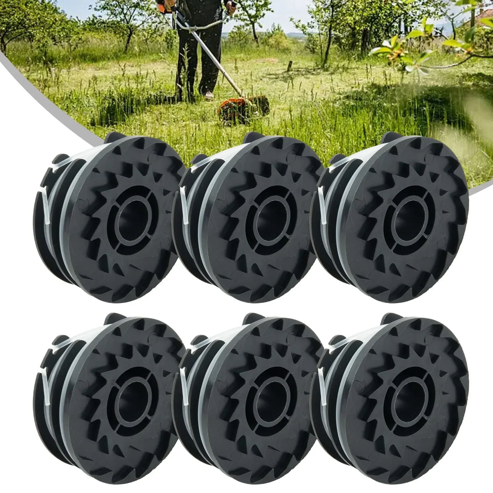 6-1pcs Thread Spools For LIDL Park-side Cordless Grass Trimmer PRTA 20-Li A1 B2 C3 Garden String Trimmer Replacement Accessories