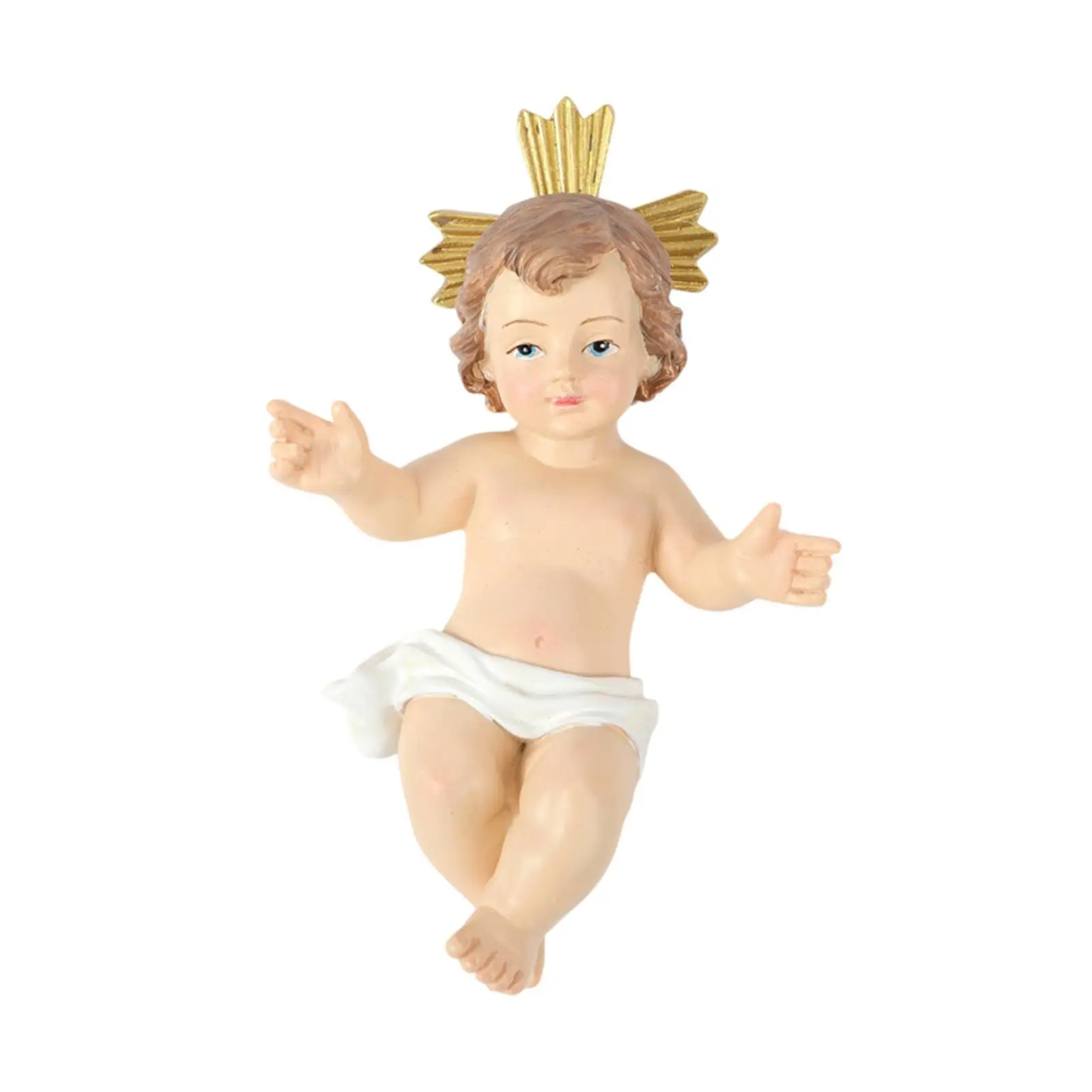 Krippenset Crafts Collection Jesus Statue für Wohnzimmer Indoor Desktop