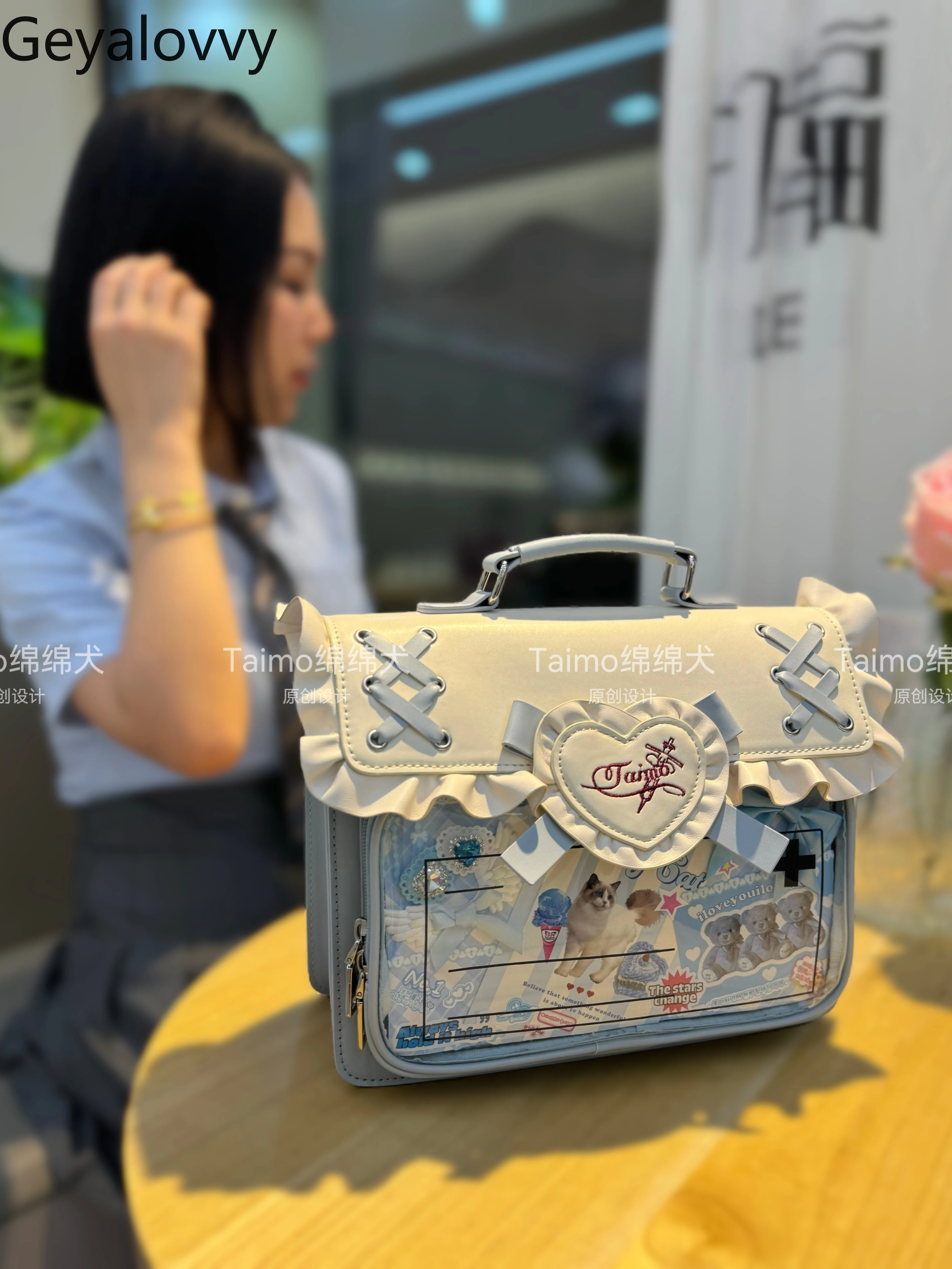Japanese Style One Shoulder Two Shoulders Crossbody Bag Fashion Students Backpacks Commuting School Sweet Bags for Women