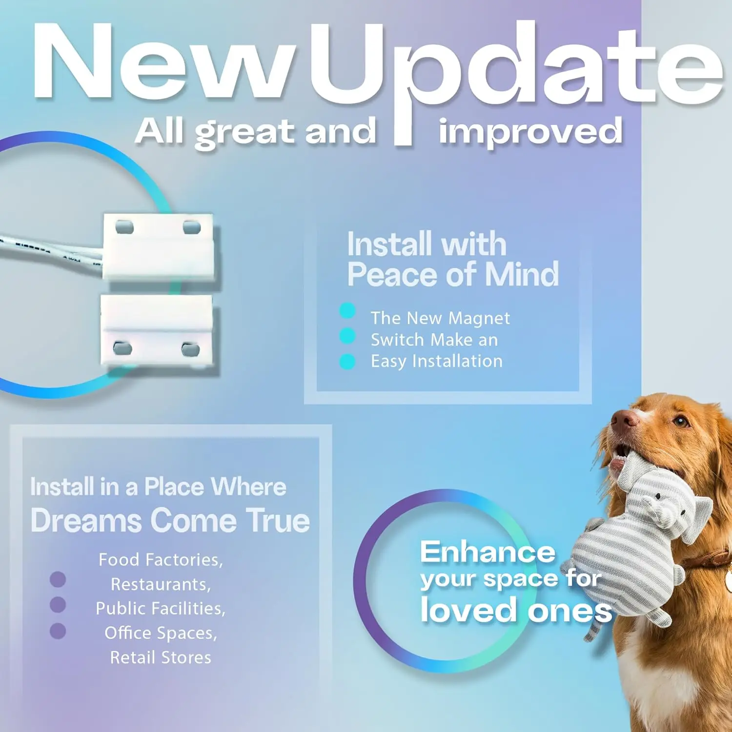 Air Curtain Fan - White 60 Inch Air Door - UL Certified Heavy Duty - Commercial Super Power Indoor Over D