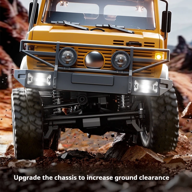 JJRC 1:18 Scale Unimog RC Off-Road Vehicle Remote Control Six Wheel Drive Full Proportion Climbing Toy for Adults