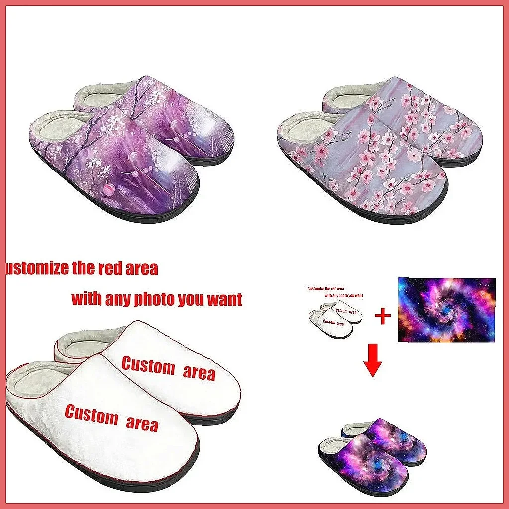 

Cartoon Sakura Plush Slippers for Women Men, Warm Fuzzy House Shoes, Non-Slip Cozy Indoor Outdoor Sandals(72 characters)