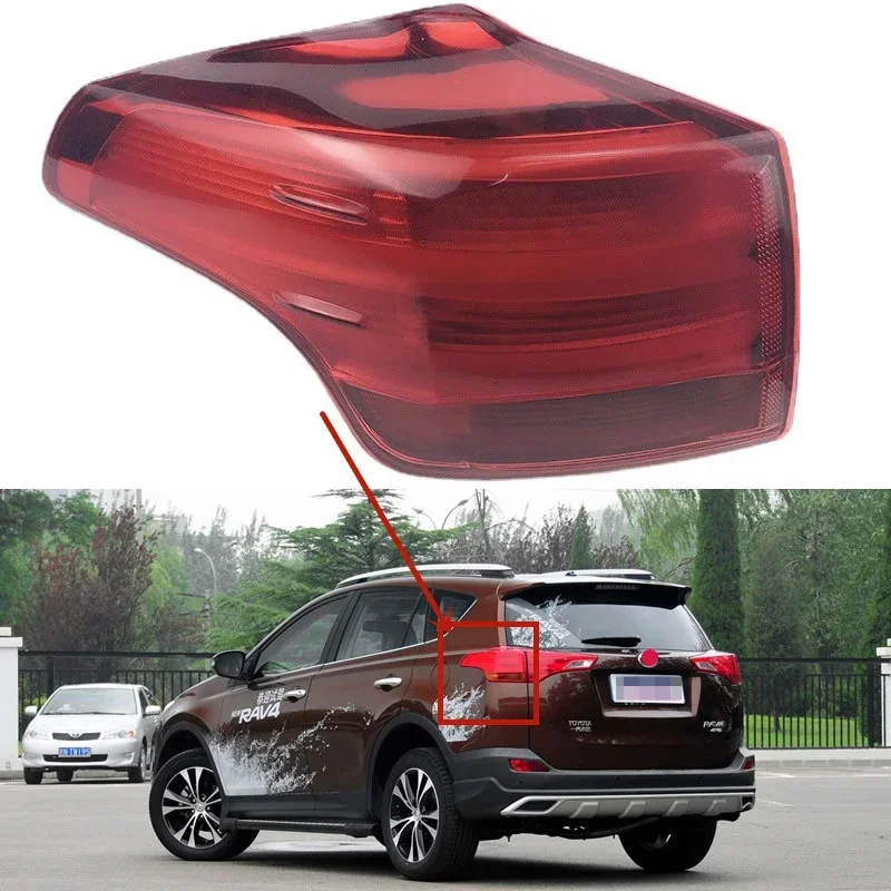 

For Toyota RAV4 2013 2014 15 2016 Car Accessories Rear Outside tail light brake light reversing light tail lamp cover assembly