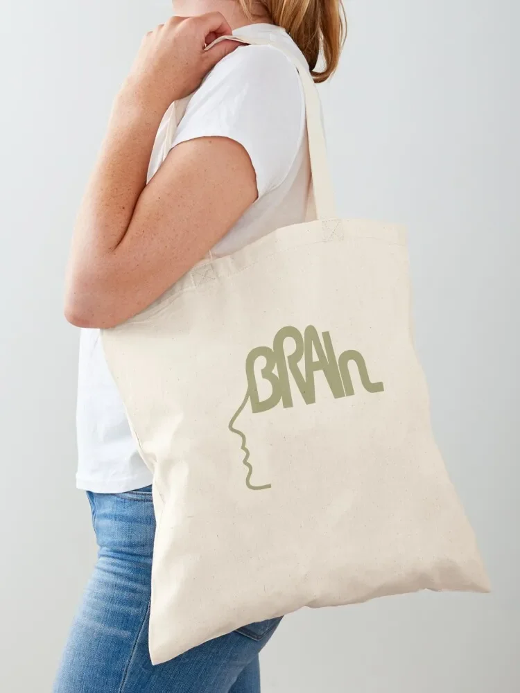 Brain Records Krautrock Label Tote Bag Handbags tote bags aesthetic university supermarket folding