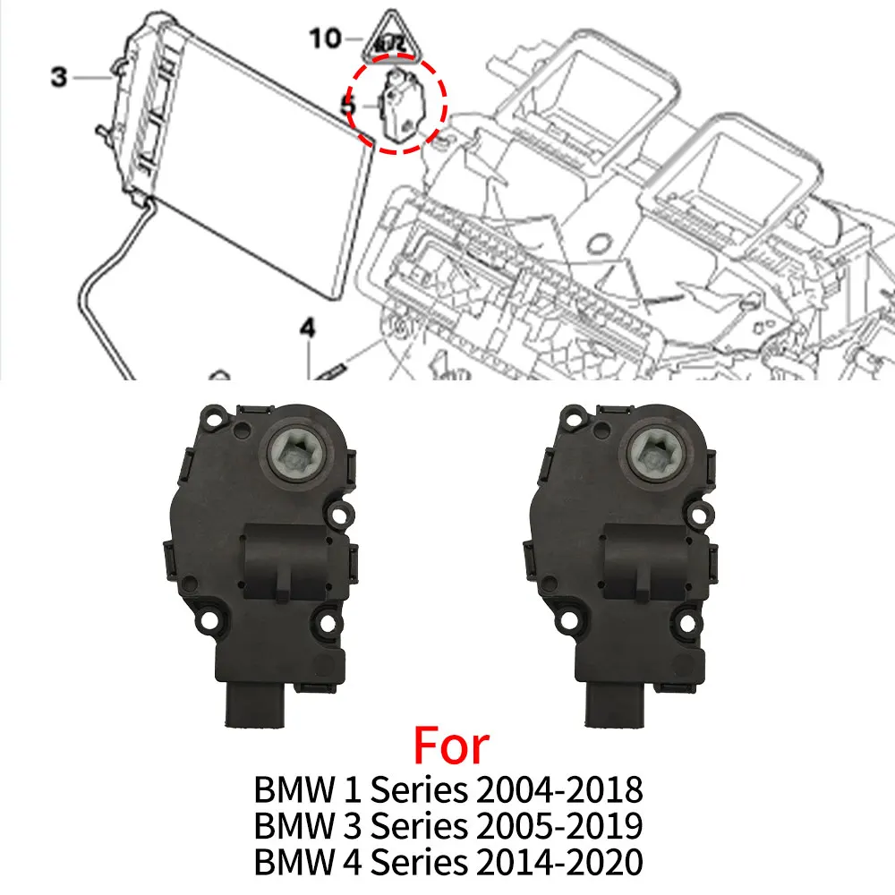 For BMW E87 F20 E90 E93 F30 F32 F36 Car Air Heater Climate Control Actuator Bracket Servo Motor For BMW 1 3 4Series 118 320 430