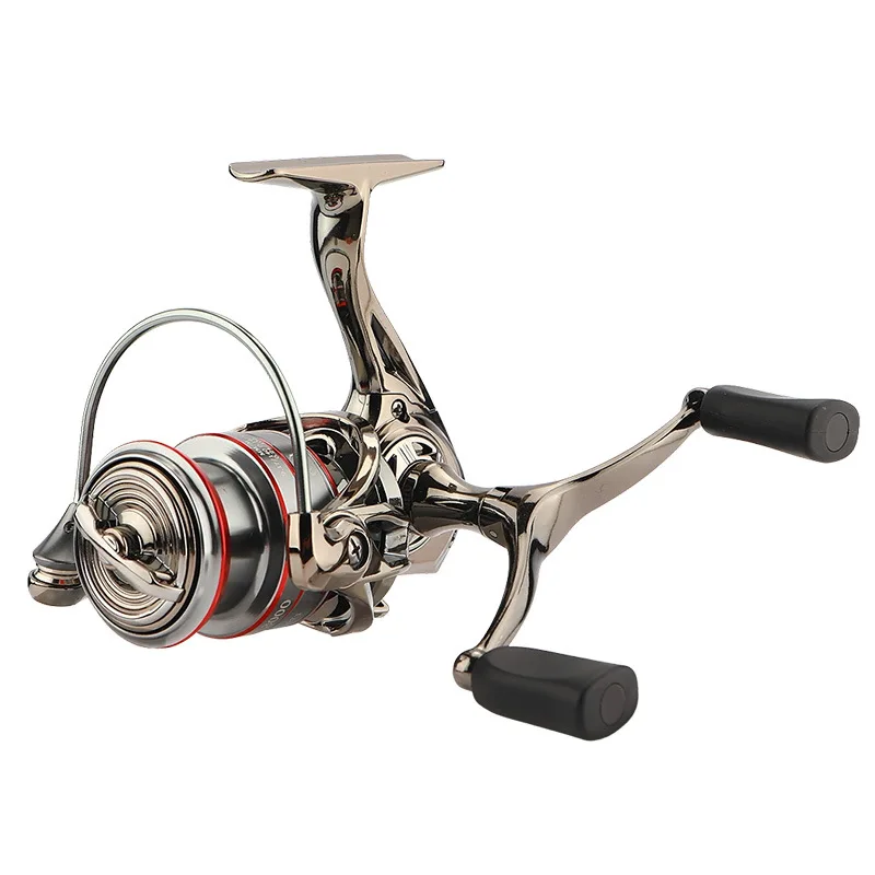 Rollfish-Spinning Fishing Reel, Rock Fishing Reel, Lure Rod, Metal Shallow Wire Cups, 5.7:1 Speed Ratio, 8 Kg Braking Force