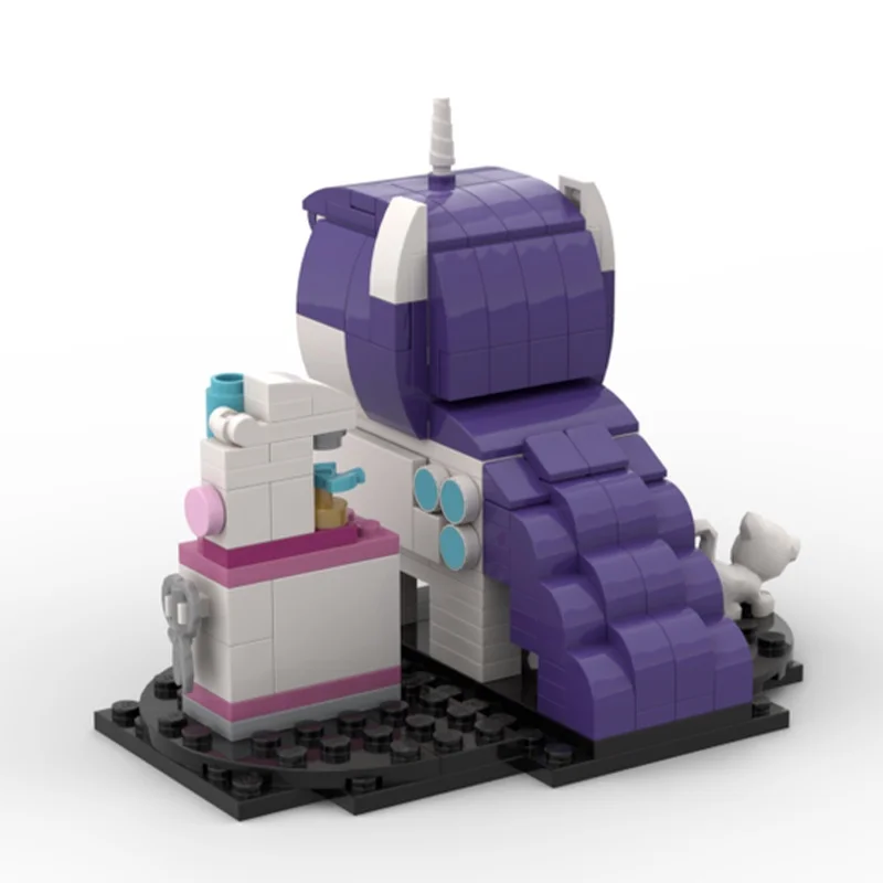 157 قطعة MOC بلدي ليتل المهر نادر Brickheadzed نموذج اللبنات العمارة هدية الكريسماس لتقوم بها بنفسك لعبة الإبداعية الاطفال عيد ميلاد #3