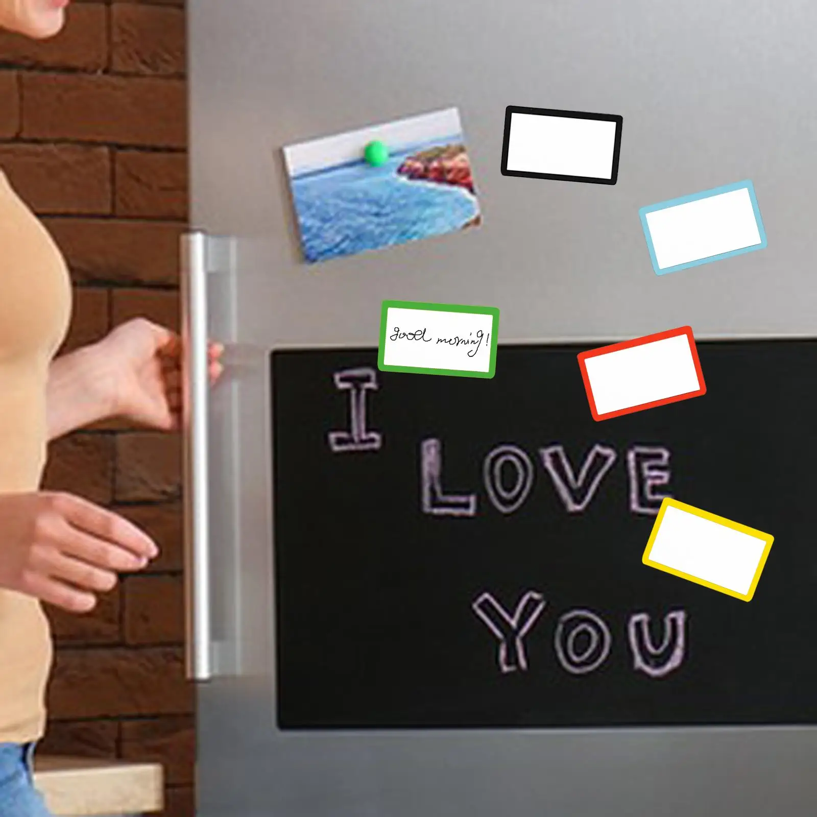 

Магнитные стираемые этикетки-листы, наклейки для записей, пустые стикеры для офиса, школы, дома, холодильника, организации пространства в классе