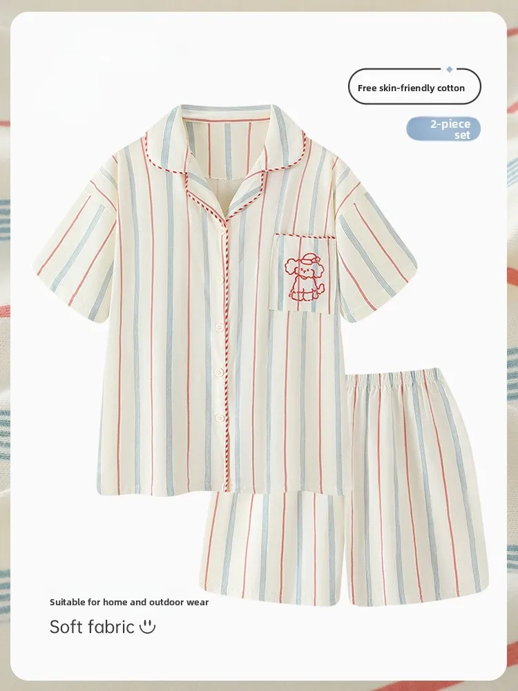 

Summer Cartoon Pure Cotton Pajamas ort Sve Women's Home Clothes Spwear ort Pants Breathable Cool Feeling Outerwear