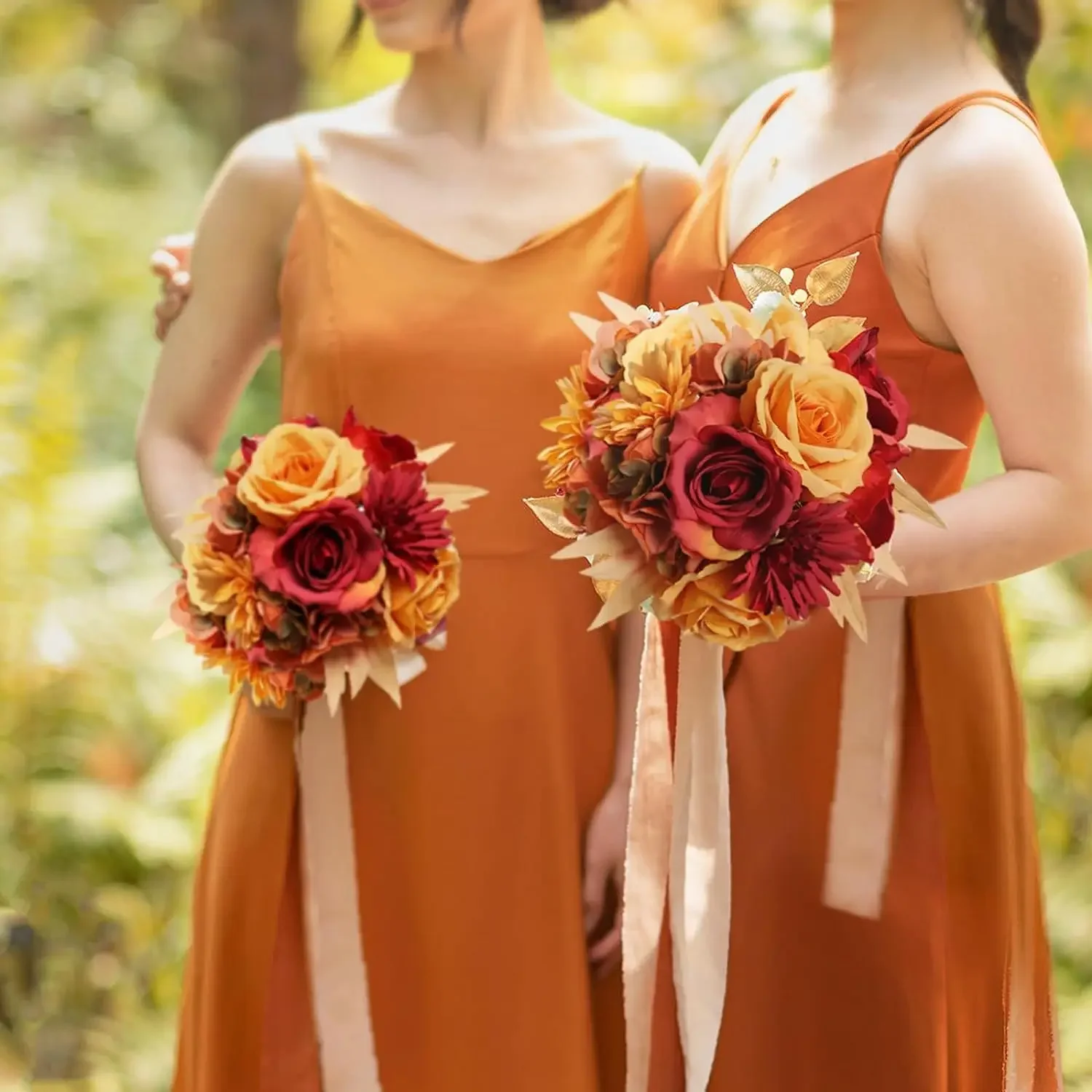 Yannew Boho терракотовые букеты декор комнаты DIY шелковый искусственный цветок свадебный букет для деревенской свадьбы домашние цветочные центральные элементы