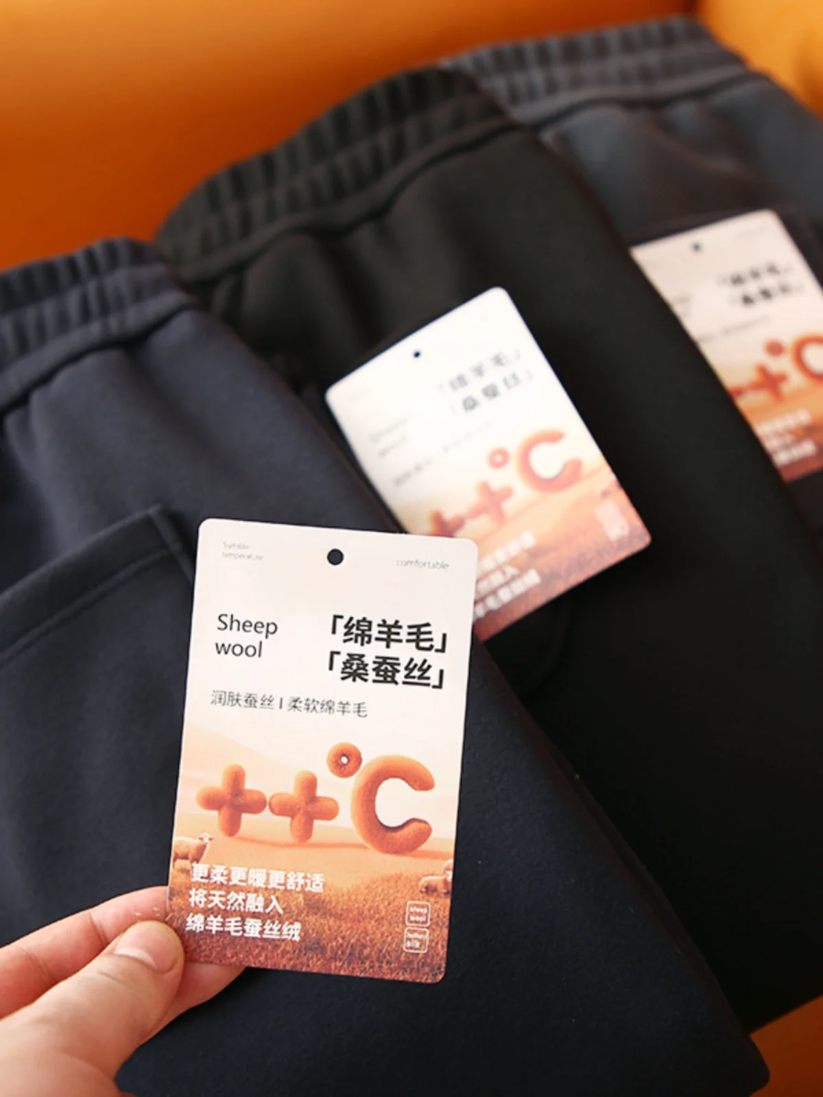 

Men's Winter Fce Lined Elastic Straight Leg Casual Pants Comfortable Woolen Stretch Trousers for Commuting And Daily Wear