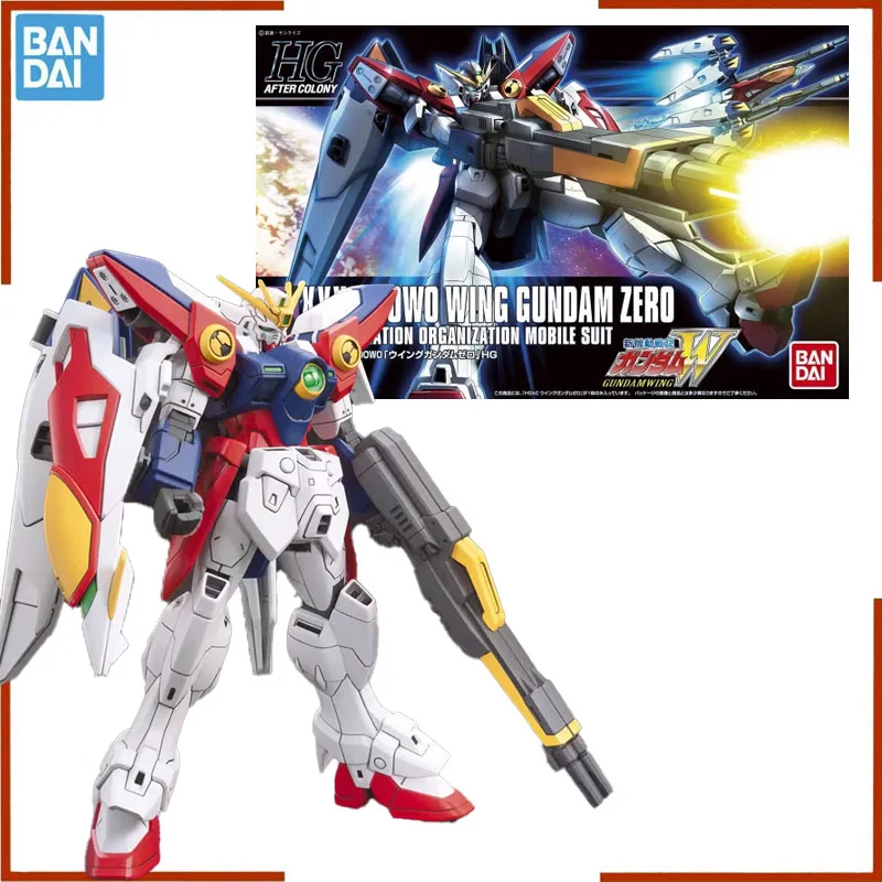 Bandai 1/144 HGAC XXXG-00W0 WING GUNDAM ZERO COLONIES LIBERATION ORGANIZATION MOBILE SUIT Anime Action Figure Assembly Toys Gift