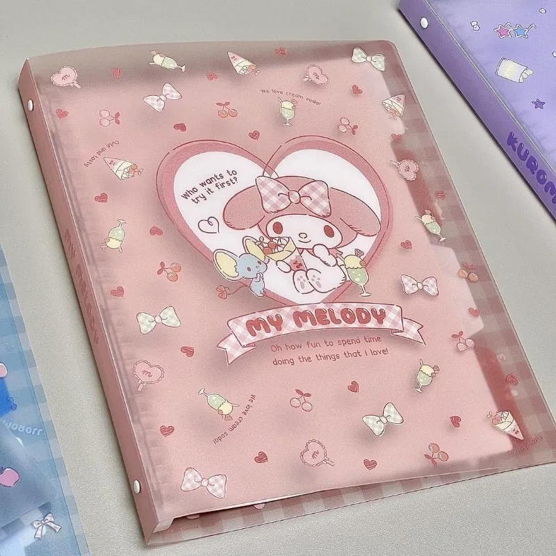 Sanrio kawaii anime Cinnamoroll loose-leaf notebook Kuromi Pochacco detachable B5 large-capacity creative high-value diary gift