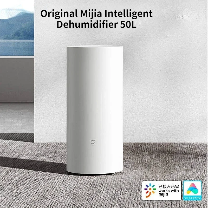 Original Mijia Intelligent Dehumidifier 50L Negative Ion Purification 100 Square Meters of Circular Coverage Effective In 10 Min