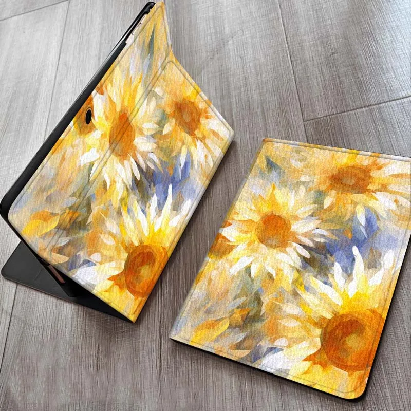 

Sunflower Illustration Pattern For OPPO Realme Pad 3 11 2 4 Pro Air Neo SE X 11 11.61 11.4 12.1 13.2 Inch Tablet Case