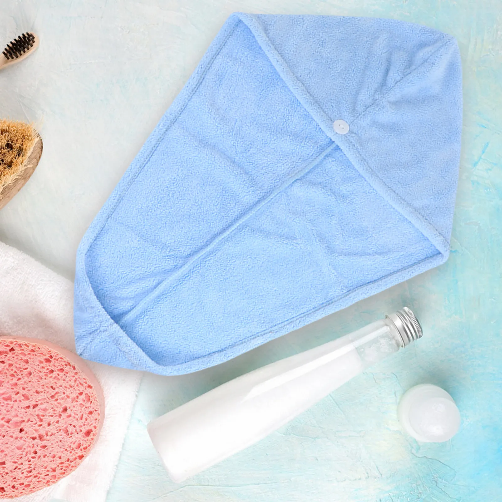 

Набор из 3 полотенец для сушки волос: коралловый флис, впитывающие, мягкие, быстросохнущие, для душа и ванны, впитывающие шапочки для волос