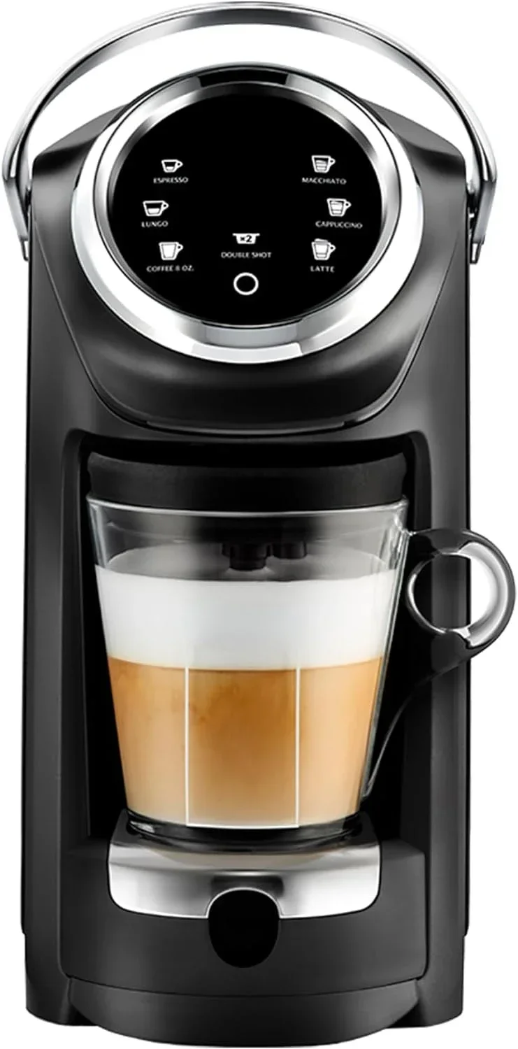 Single Serve ALL-IN-ONE Espresso & Coffee Brewer Machine - LB 400 - (Includes Built-in Milk Vessel/Frother)