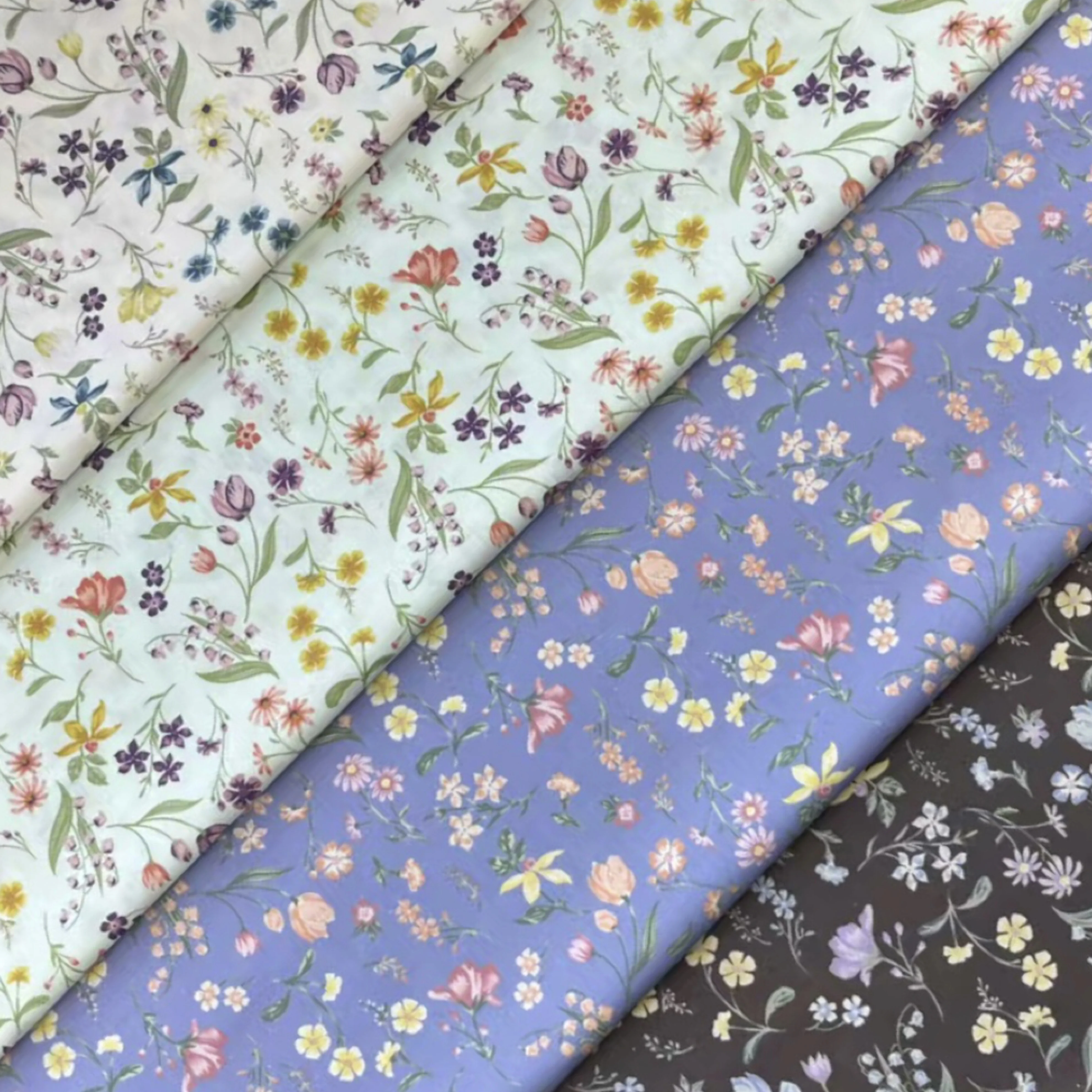 

Liberty 100% Cotton Multicolor Vintage Inspired Floral Print Fabric Ideal for Sewing Clothing Home Decor DIY Handicraft Design