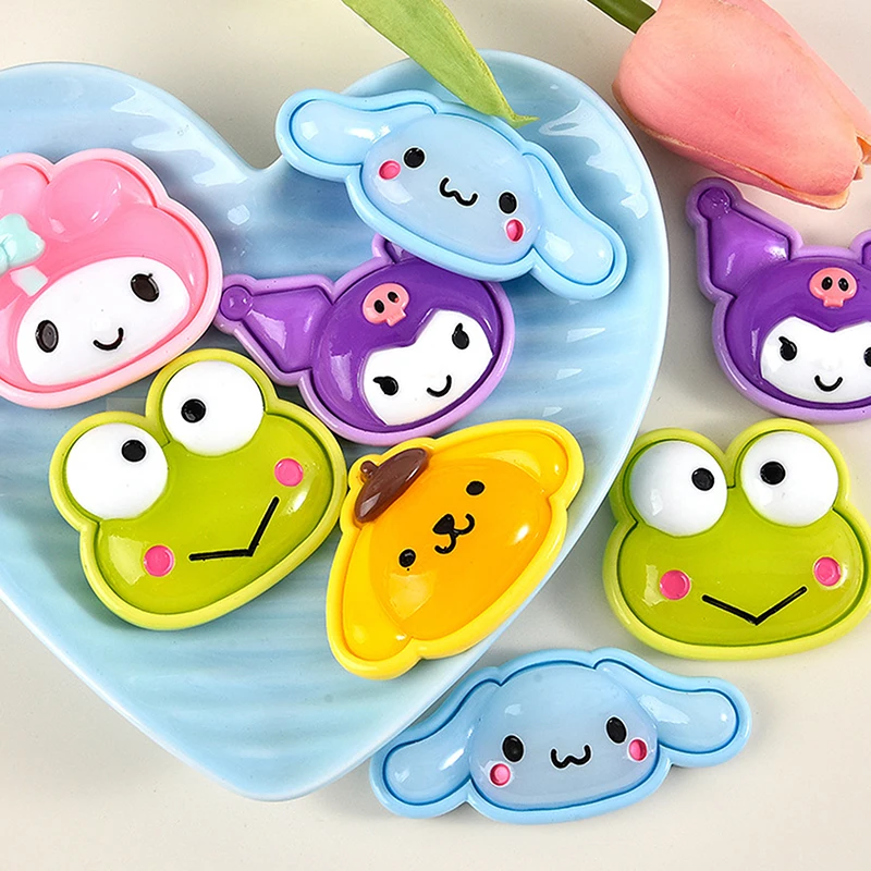 Sanrio Mini Luminous Coulomi My Melody Resin Flatback Cabochons For Diy Jewelry Making Cartoon Handmade Crafts Materials