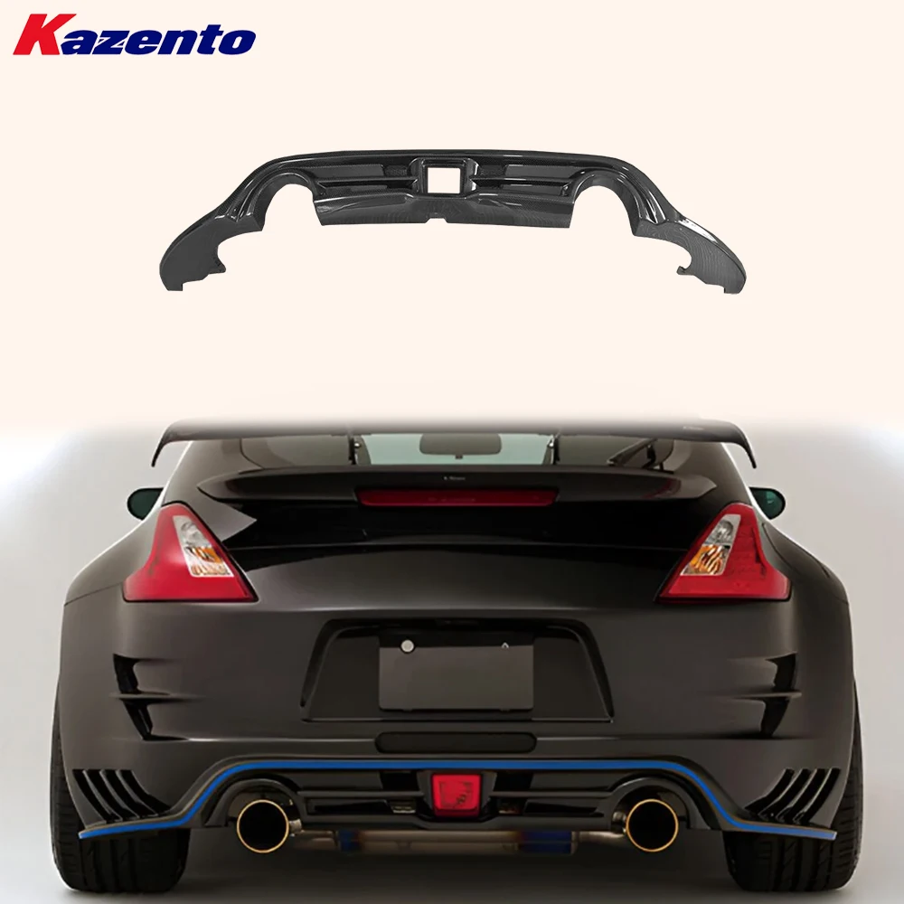 

Для Nissan Fairlady Z Z34 370Z 09-20 Carbon VS Style задний бампер диффузор губа