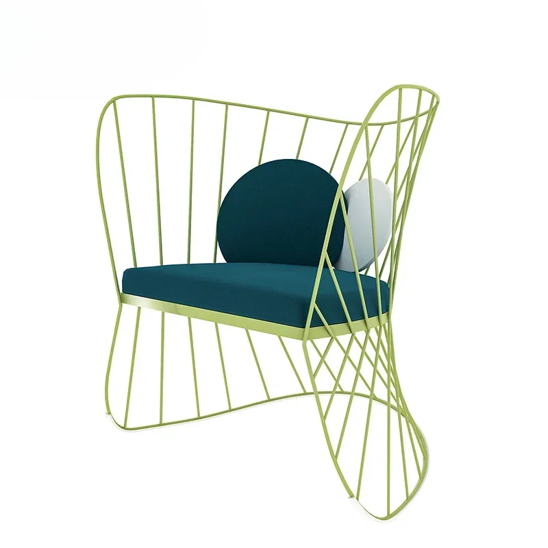 l Modern Arm Garden Metal Steel Chair Lounge Leisure Leather Cheap Accent Chairs ergonomic  resting  chair