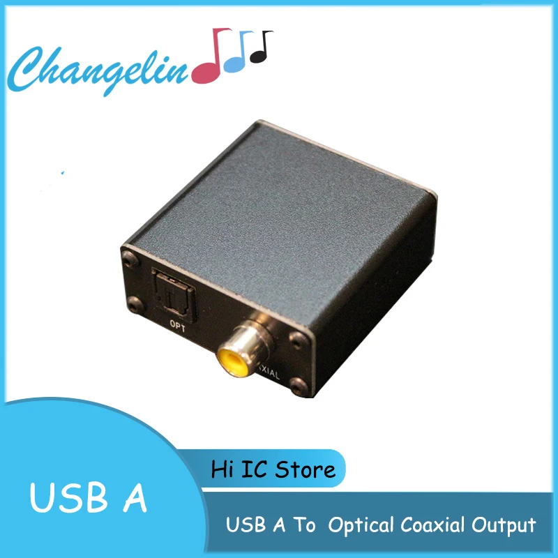 USB To Digital Optical Coaxial Output USB To SPDIF For DAC Decoder Board USB A