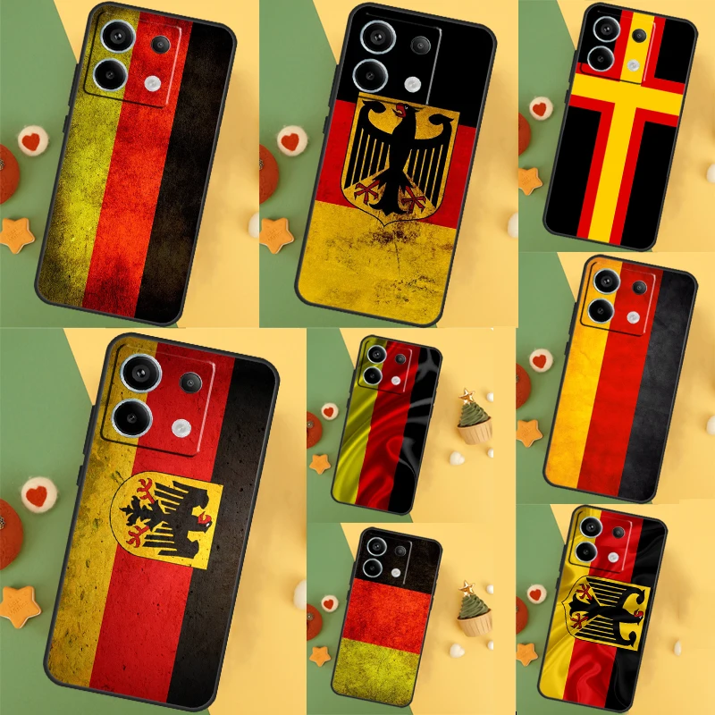  Germany Flag Banner Cover For Xiaomi Redmi Note 13 12 11 9 10 Pro 12S 11S 10S 9S Redmi 13 12 10C 12C 13C Case