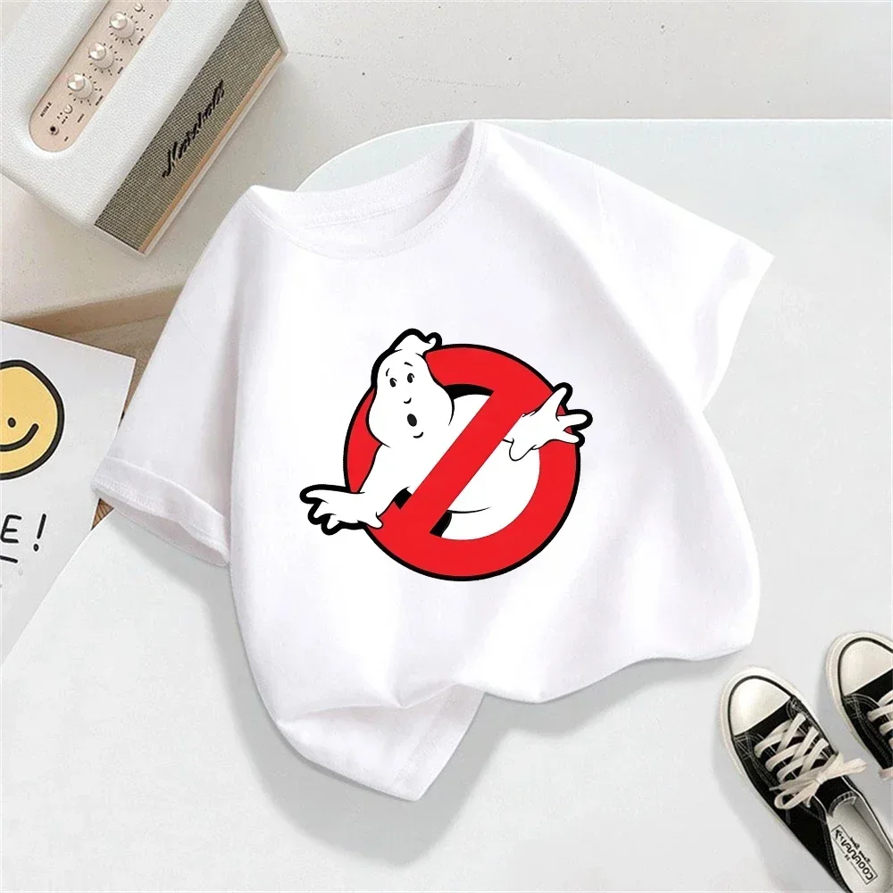 Ghostbusters Anime Kids T-shirt Casual Fashion Sweater Unisex for Boys & Girls Aged 3-12