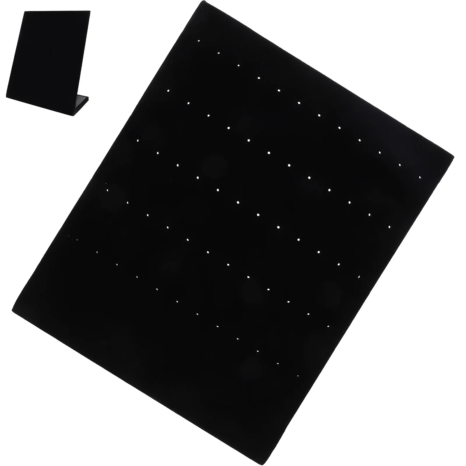 

L shaped hole Velvet Earrings Holder Black Small Studs Display for Selling Home Storage Ear Studs Holder Jewelry ganizer