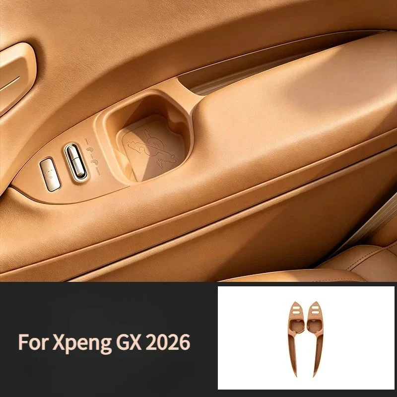 Three-row Armrest Slot Water Cup Silicone Pad For Xpeng GX 2026 Integrated Storage Pad Interior Protective Modified Accessories