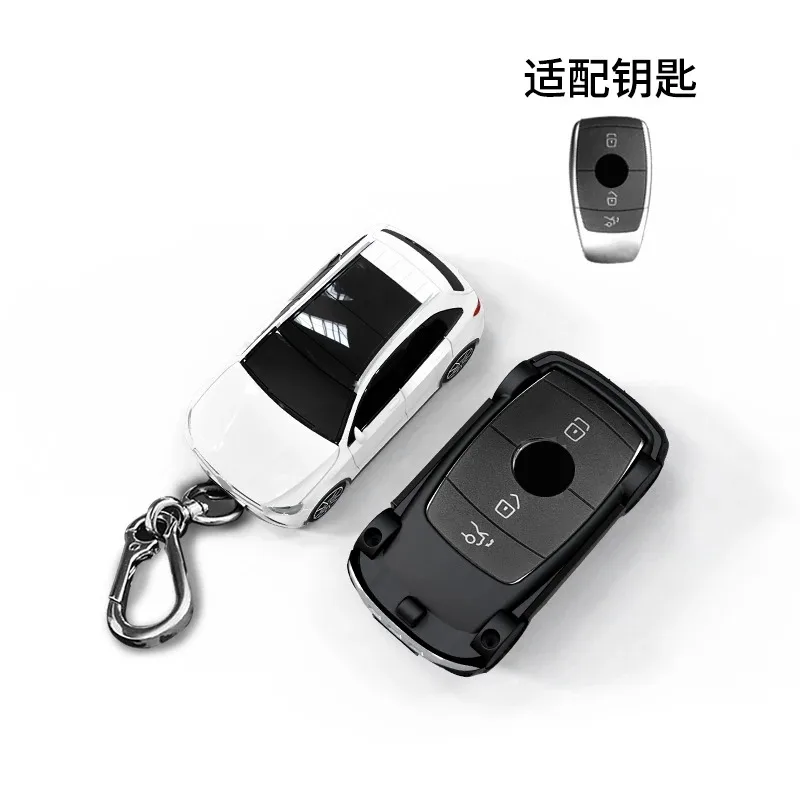 For Benz GLC Car Model Key Case for Mercedes Benz A C E S G Class GLC CLE CLA GLB GLS W177 W205 W213 W222 X167 AMG Key Cover Fob