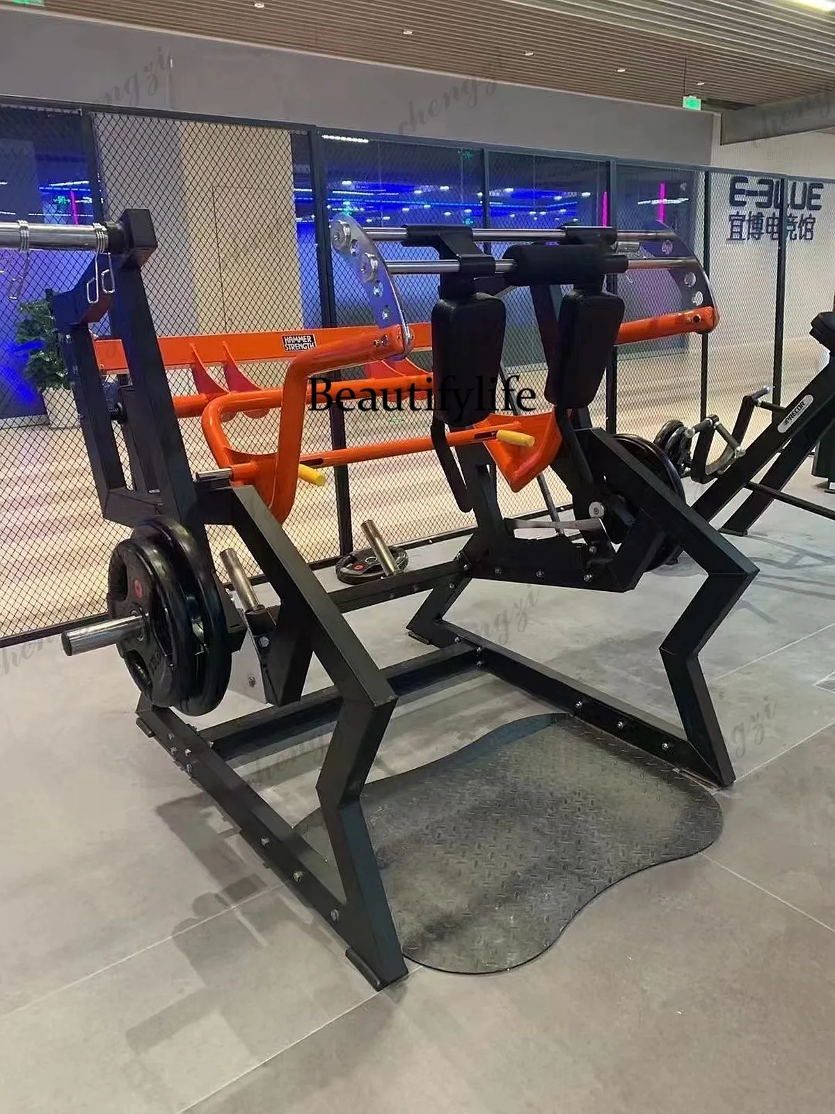 Commercial hack squat machine, backward kick machine, gym leg training equipment, leg kicking machine
