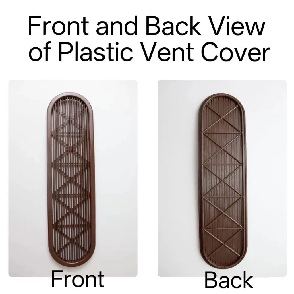 Wardrobe Vent Cover, Cabinet Air Vent Grille, Shoe Cabinet Breathable Mesh, Plastic Ventilation Hole Cover for Furniture Storage