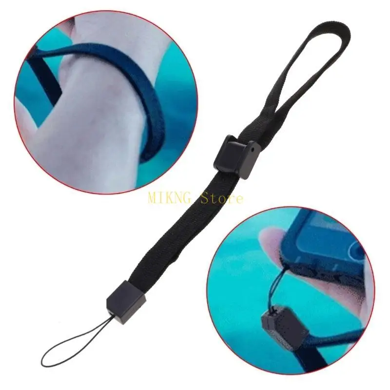 カメラ付き携帯電話用の16cmミニポータブルブラックハンドリストバンドmp3ベストセール