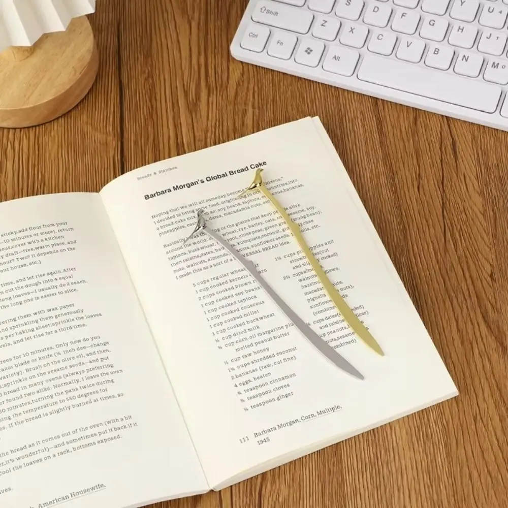 Creative Metal Alloy Bookmark Student Stationery Reading Assistant Book Clip Bird Shaped School Office Supplies Pagination Mark