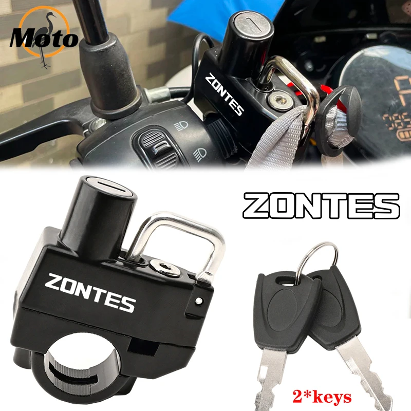 New For Zontes Shengshi 310R 310X 310V 310 t2 G1 125 U1 U 155 ZT 125 T310 350E 350 Motorcycle CNC Helmet Lock Anti-Theft Helmet