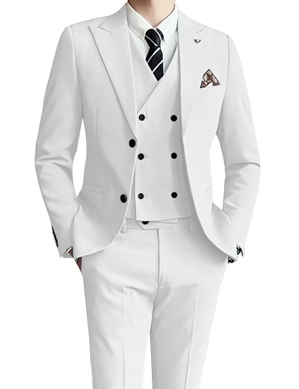 J89 Men\'s three-piece suit host banquet suit men\'s suit formal suit