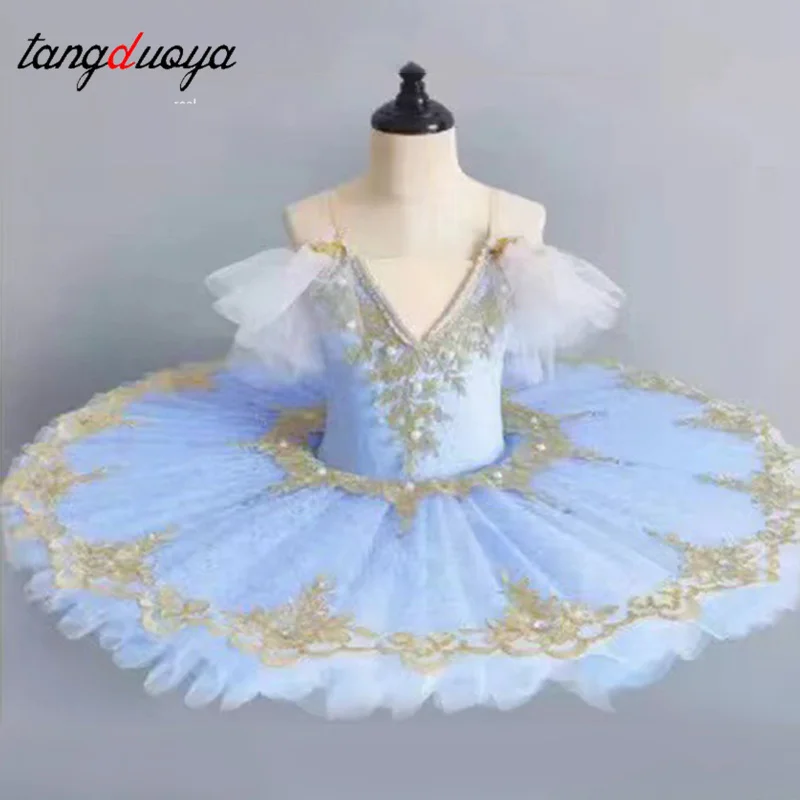 

Профессиональная балетная пачка для взрослых и детей, танцевальное платье, детский костюм синего лебединого озера, одежда для балерины, балетный наряд для подростков, балетный наряд для девочек