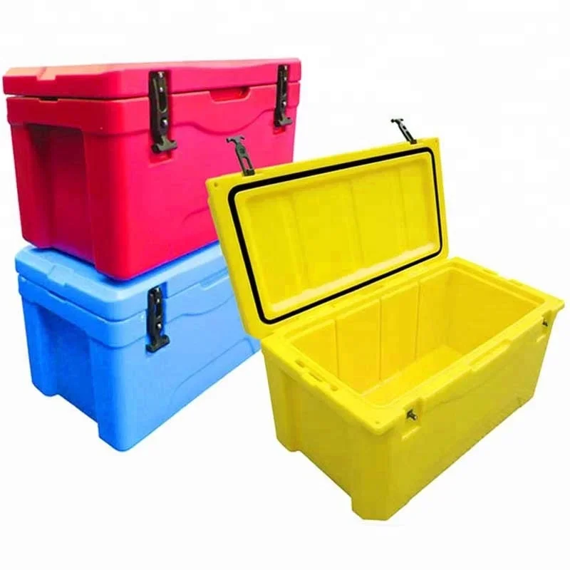 

110 Liter large plastic insulated frozen fish shipping boxes for boats