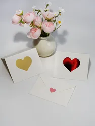 6pcs Valentine's Day Greeting Cards, Gift Cards Preferred Choice for Holidays, Featuring a Heart Design and Expressing Love